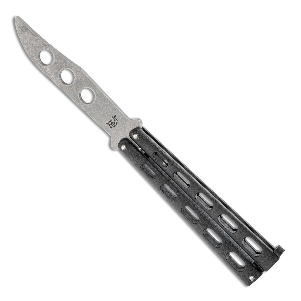 Bear & Son Cutlery 5" Black Butterfly Trainer 114BTR