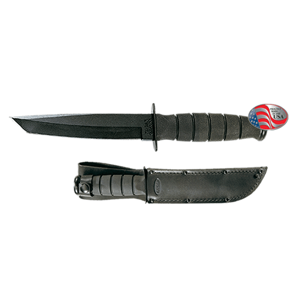 KA-BAR 1254 Short Black Tanto Knife