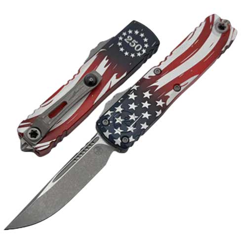 Microtech UTX-85 T/E Apocalyptic Standard 4th of July 250 12334-10APS-4J250