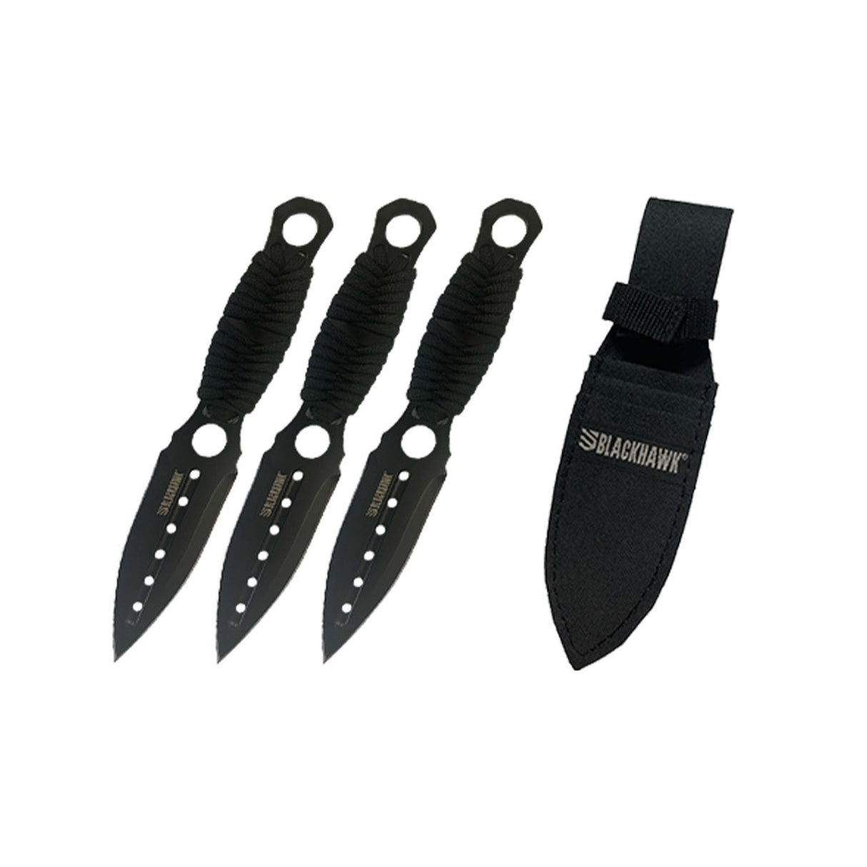 Blackhawk Direct Hit 3 Piece Throwing Knife Set BH15DH01BK