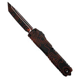 Microtech Ultratech T/E Gen IV Topographic Black/Orange 11234-1TPBKORCS