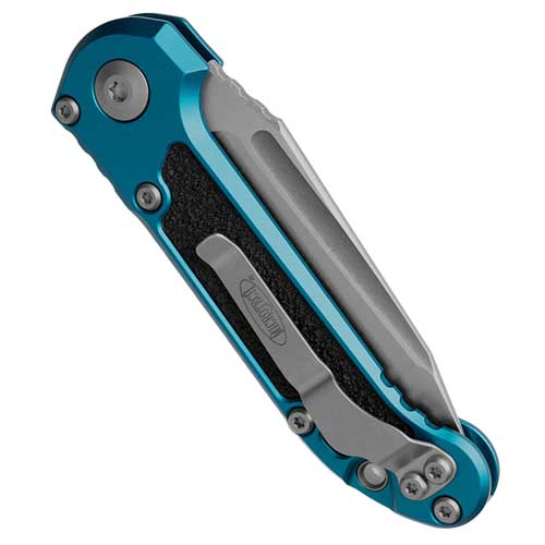 Microtech 1136-10BL L.U.D.T. T/E Gen III Blue Stonewash Automatic Knife