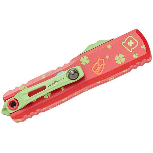 Microtech 12314-1SPDS UTX-85 Gen IV  Standard St. Patricks Day OTF Knife