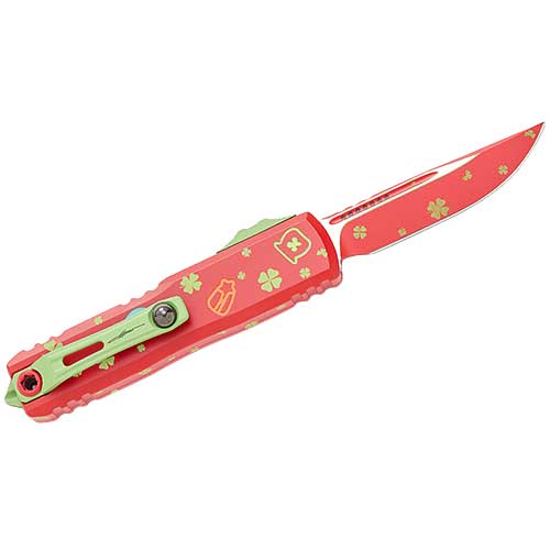 Microtech 12314-1SPDS UTX-85 Gen IV  Standard St. Patricks Day OTF Knife