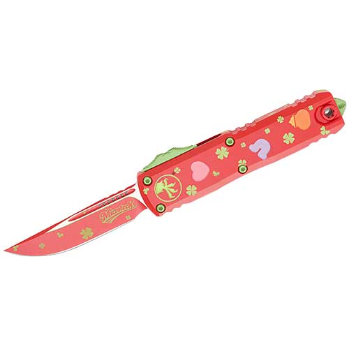 Microtech 12314-1SPDS UTX-85 Gen IV  Standard St. Patricks Day OTF Knife