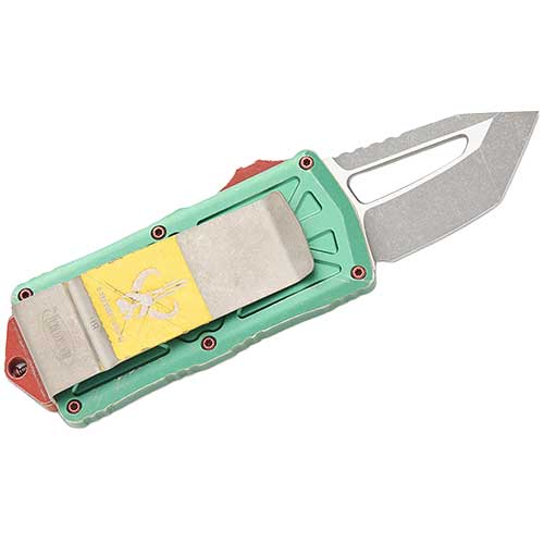 Microtech 158-10BH Exocet Bounty Hunter T/E Apocalyptic OTF Knife with Money Clip