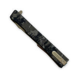 Ocaso Knives BSAGCHS Solstice - Satin Harpoon Blade with Grunge Camo Titanium Handle