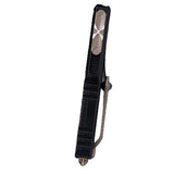 Microtech UTX-85 Gen IV D/E Jedi Master W/ Green Blade Broze Hardware & Black Chassis 12324-1JM