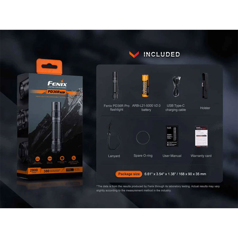 Fenix PD36R Pro Rechargeable Flashlight